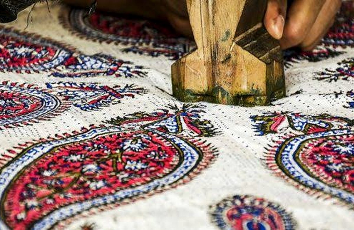Editorial illustration for How Qalamkar Block Printing Works